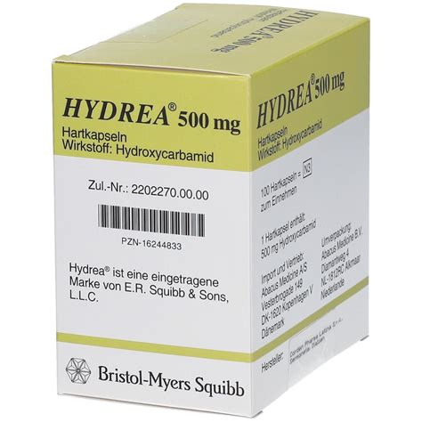 Hydrea® 500 Mg 100 St Mit Dem E Rezept Kaufen Shop Apotheke