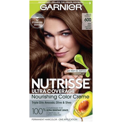 Garnier Nutrisse Nourishing Hair Color Creme 600 Deep Light Natural Brown