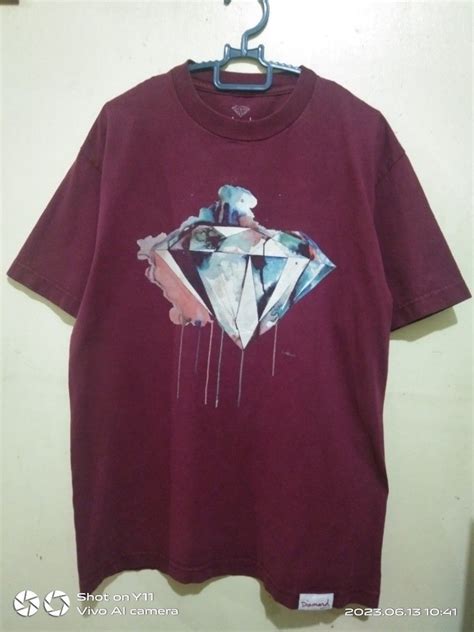 Diamond logo print tshirt on Carousell