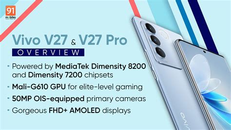 Vivo V27 Series Powered By MediaTek Dimensity 8200 And Dimensity 7200