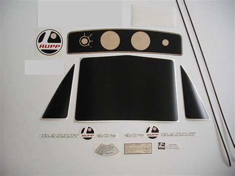 72 Rupp Rally 40hp Decal Kit