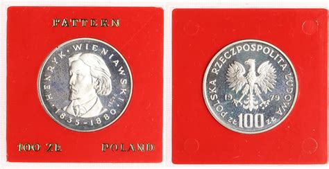 Polen 100 Zlotych 1979 Probe Henryk Wieniawski Proof MA Shops