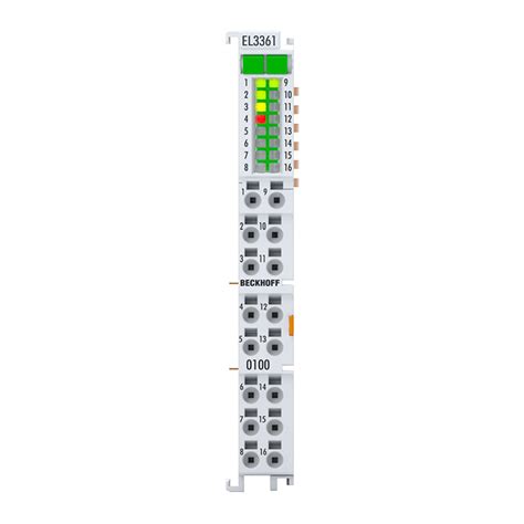 El Ethercat Terminal Channel Analog Input Measuring