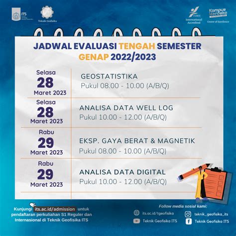 Selamat Menjalani Evaluasi Tengah Semester Genap 20222023 Departemen