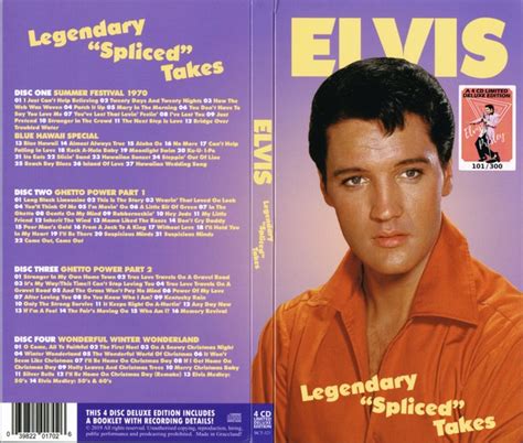 Legendary Spliced Takes 4 CD Set Elvis New DVD And CDs Elvis Presley