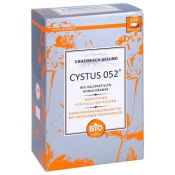 CYSTUS 052 Bio Halspastillen Honig Orange 132 Stück à 0 6 g