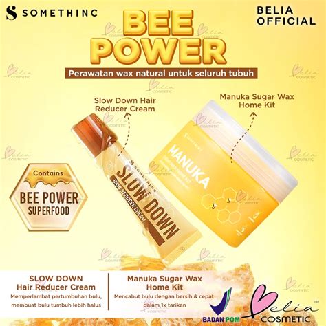 Jual BELIA SOMETHINC Manuka Sugar Wax Home Kit Waxing Natural Untuk