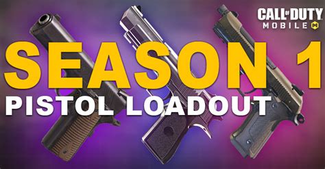 Best Pistol Loadout In Cod Mobile Season 1 2023 Zilliongamer