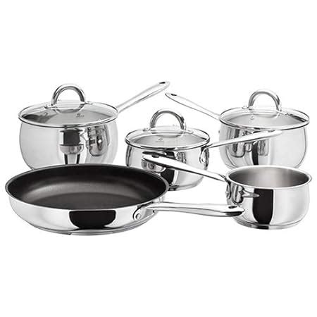 Judge Saucepan Set Stainless Steel Silver 5 Pieces Amazon Co Uk