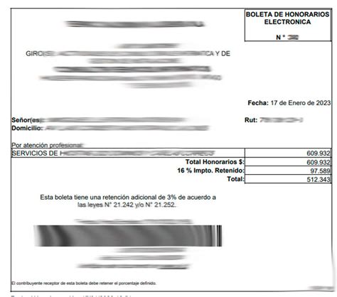 Boletas De Honorarios Del Sii Formula Para Calcular El Por La