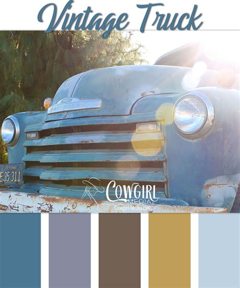 FREE Vintage Truck Color Palette to download! | Free graphics, Vintage ...