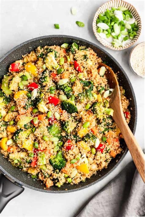 Quinoa Veggie Stir Fry With Peanut Sauce SpiceYourCooking