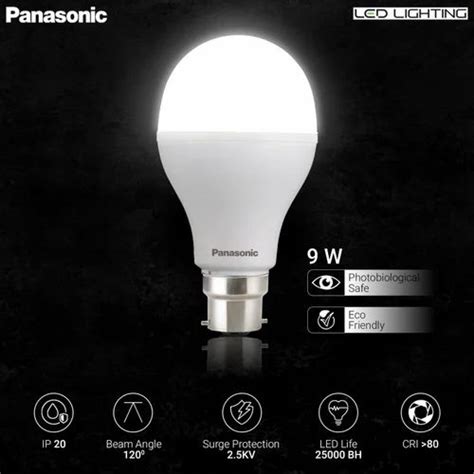 B Panasonic W Led Charging Bulb Cool White K At Rs Piece