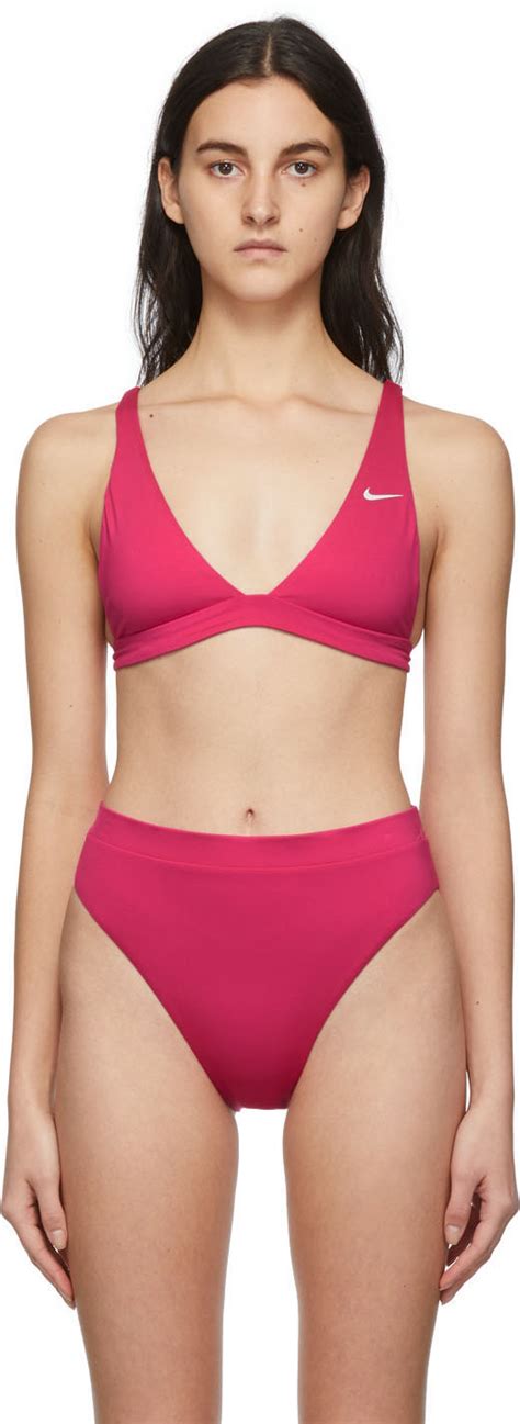 Nike Pink Essential Bralette Bikini Top Nike