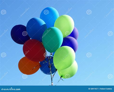 Floating Balloons stock image. Image of colorful, party - 5897457