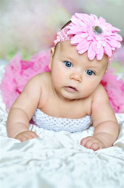 Little pink flower-girl stock photo. Image of belt, expression - 21013816