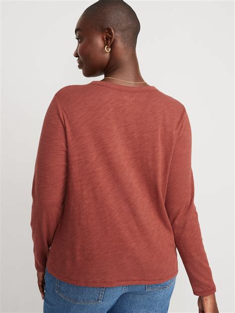 Everywear Long Sleeve Slub Knit T Shirt 2 Pack Old Navy