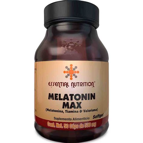 Melatonin Max Essential Nutrition C Psulas De Mg Jung Real Food