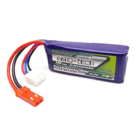 Batterie Turnigy Nano Tech 300mAh 2S 45 90C LiPo Pack