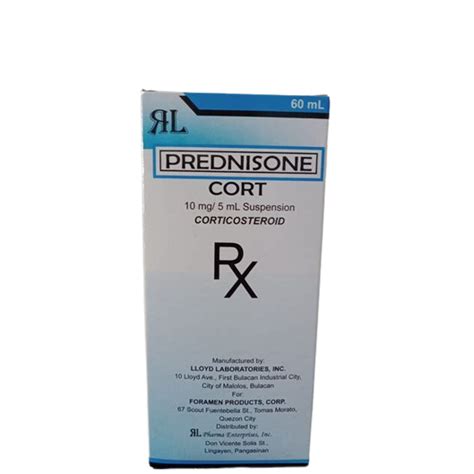 Cort Prednisone 10mg 5ml Suspension 60ml Price In The Philippines