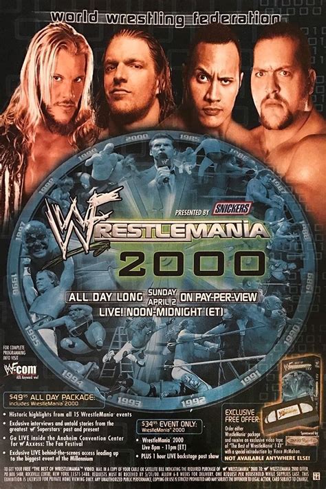 WWE WrestleMania 2000 (2000) - Posters — The Movie Database (TMDB)