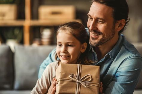 Premium Photo Happy Father And Daughter Sharing A Special Moment With