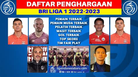 Daftar Penghargaan Bri Liga 1 20222023 Pluim Pemain Terbaik Pato Gol