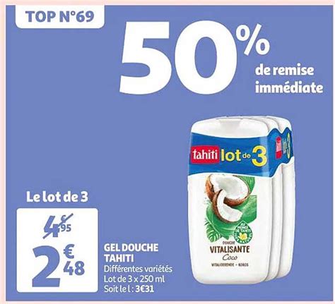 Promo Gel Douche Tahiti Chez Auchan Icatalogue Fr