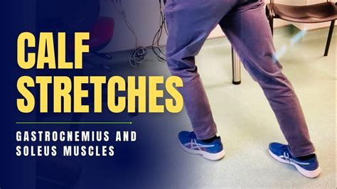 Calf Stretches For Gastrocnemius And Soleus Muscles Youtube