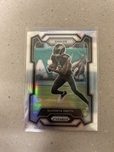 Devonta Smith Panini Prizm Football Silver Holo Sp Eagles Ebay