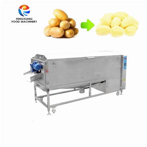 Industrial Full Automatic Potato Cassava Peeler Washer Peeling Washing