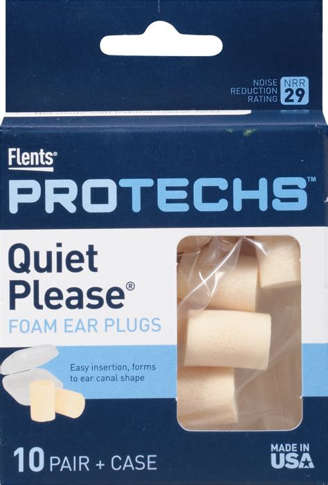 Flents Plugs Quiet Please! Foam Earplugs, 10 Pair - Walmart.com