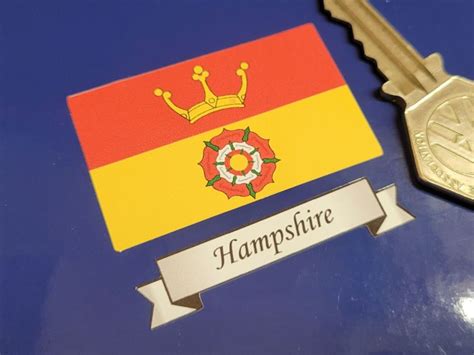 Hampshire Flag And Sash Sticker 2