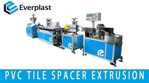 Ems 55 Pvc Tile Spacer Extrusion Machine Line Youtube