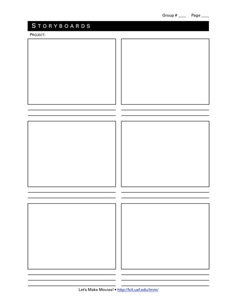 Professional Storyboard Templates At