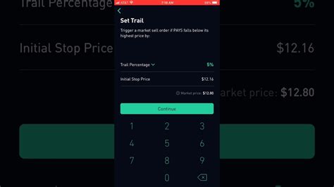 How To Use Trailing Stop Loss On Robinhood YouTube