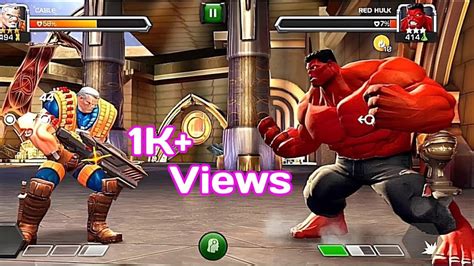 Cable Vs Red Hulk Amazing Fight 🔥🔥 Marvelcontestofchampions Mcoc Transogamer Marvel