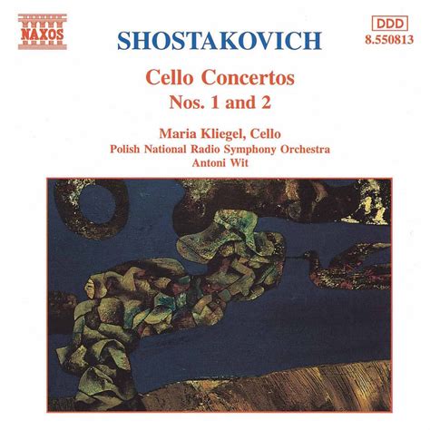 Shostakovich Cello Concertos Nos 1 And 2 Cd Opus3a