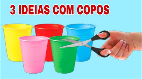 3 IDEIAS INCRÍVEIS COPO DESCARTÁVEL LEMBRANCINHA YouTube