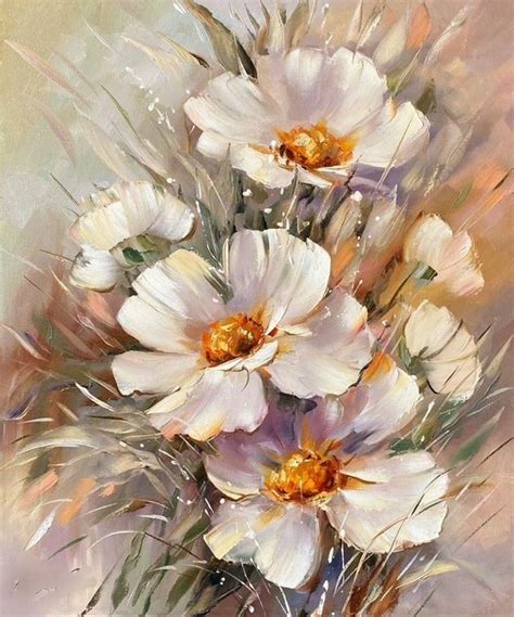 Pin by Dòra HARCOS on réti virág 2 Daisy painting Flower art