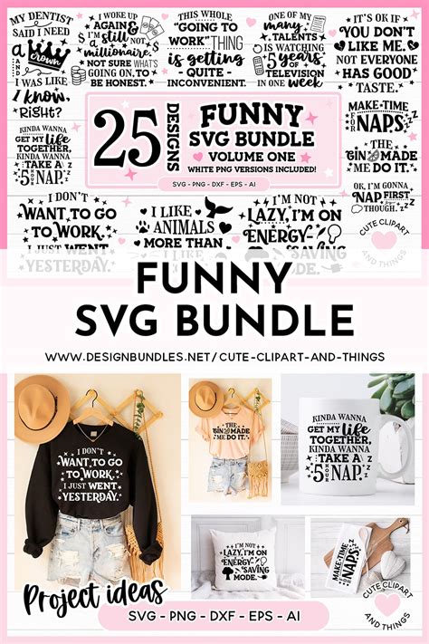 Funny Svg Bundle 25 Designs Included 1752933