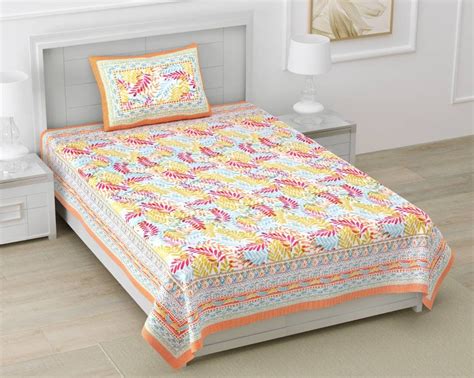 Leaf Print Mulmul Cotton Dohar For Single Bed 60 90 Urban Jaipur