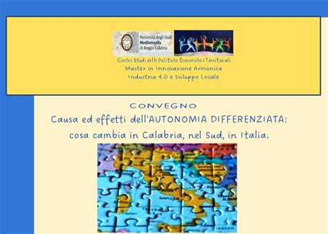 Autonomia Differenziata Cosa Cambia In Calabria Il Convegno All