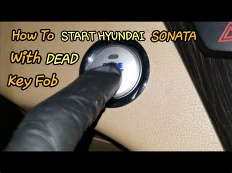 How To Start Hyundai With Dead Key Fob Battery YouTube