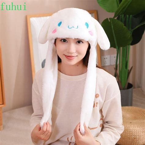 Fuhui Bunny Ear Move Glowing Hat Cinnamoroll My Melody Jumping Up Cap