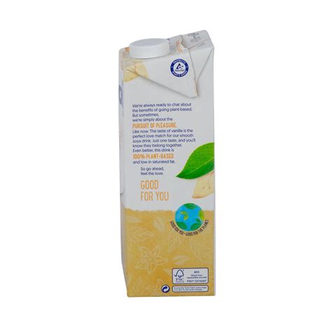 Alpro Soya Milk Vanilla Flavour 1litre Online At Best Price Vegan Products Lulu Bahrain