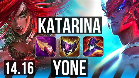 Katarina Vs Yone Mid Quadra 6 Solo Kills 700 Games 47k Dmg Br