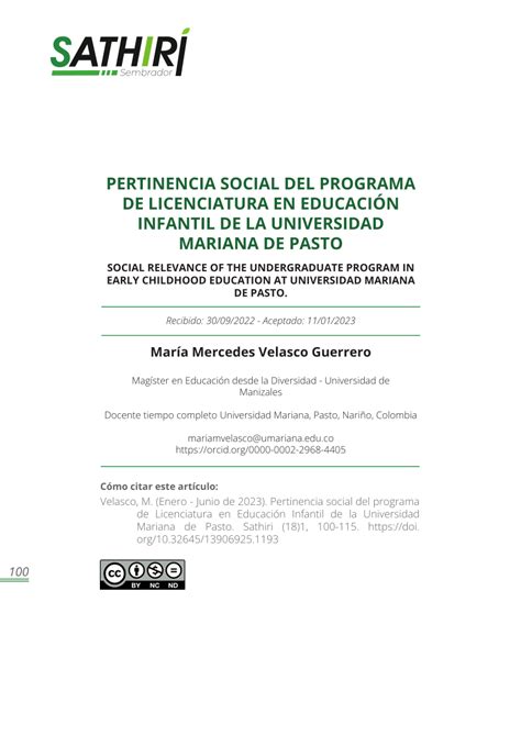 Pdf Pertinencia Social Del Programa De Licenciatura En Educaci N