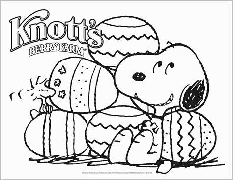 Snoopy And Easter Eggs Coloring Page - Free Printable Coloring Pages ...