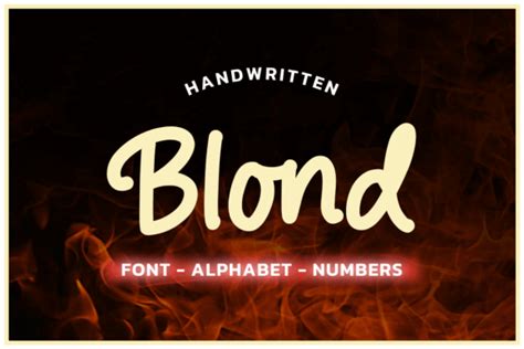 Blond Font Aplhabet Graphic By Fromporto Creative Fabrica